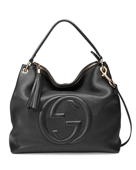 gucci chalas|gucci black leather handbags.